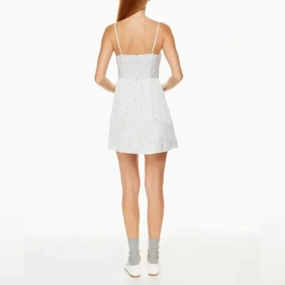 Sunday Best Spencer Cowl Neck Mini Slip Dress NWT Light Blue Floral Size Medium - Picture 4 of 11